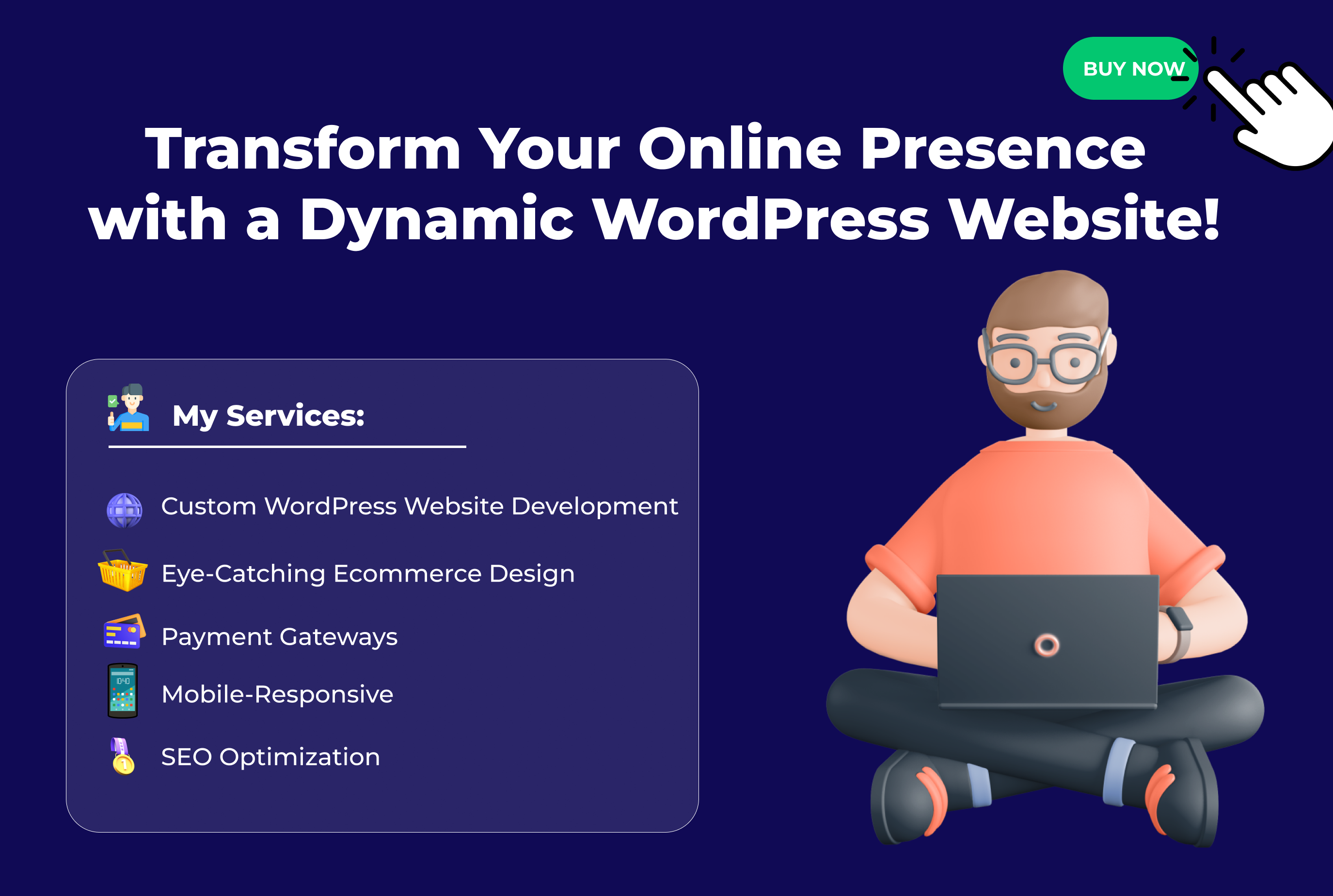 I will transform your online presence with a dynamic wordpress website